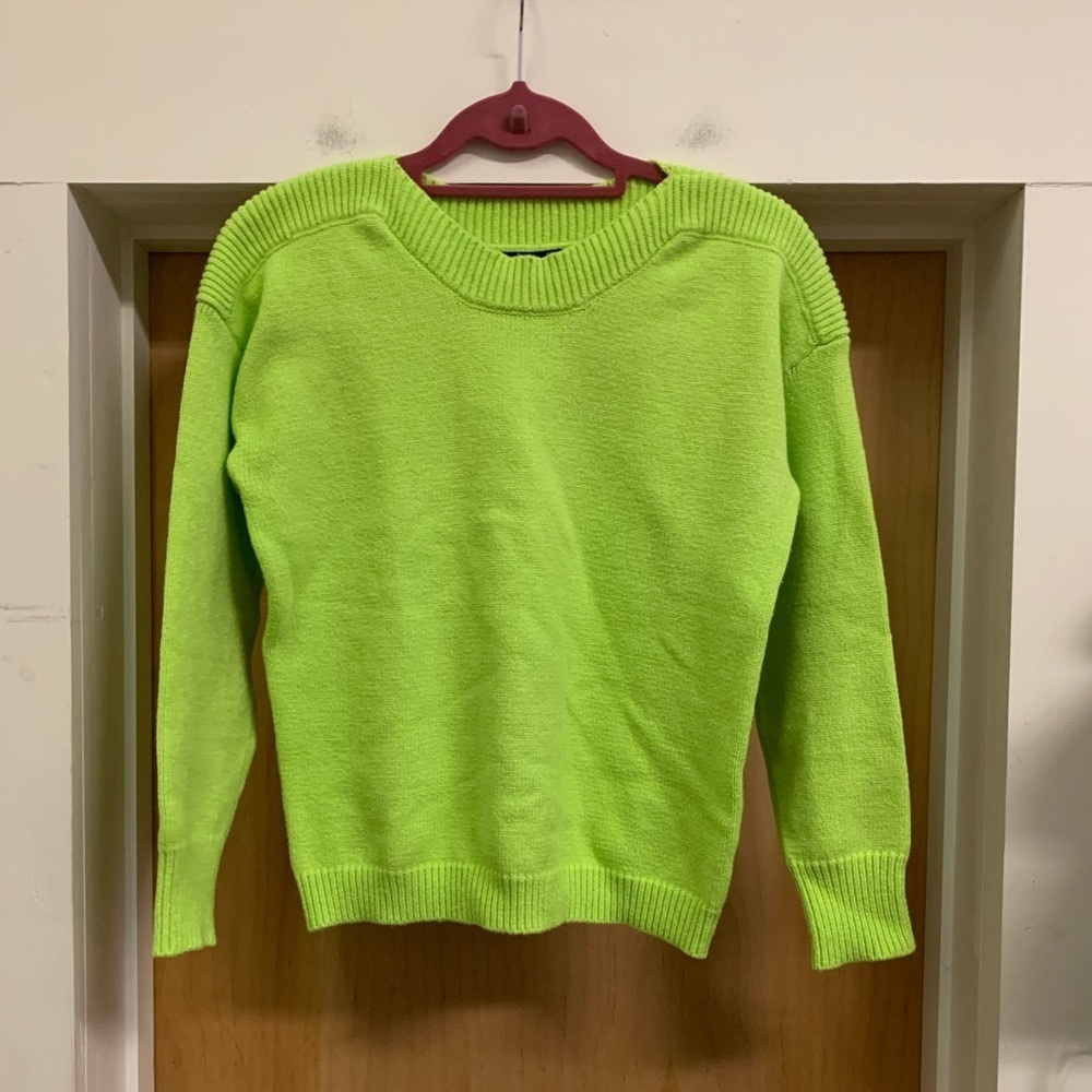 Velvet Heart Neon Green Sweater - size S